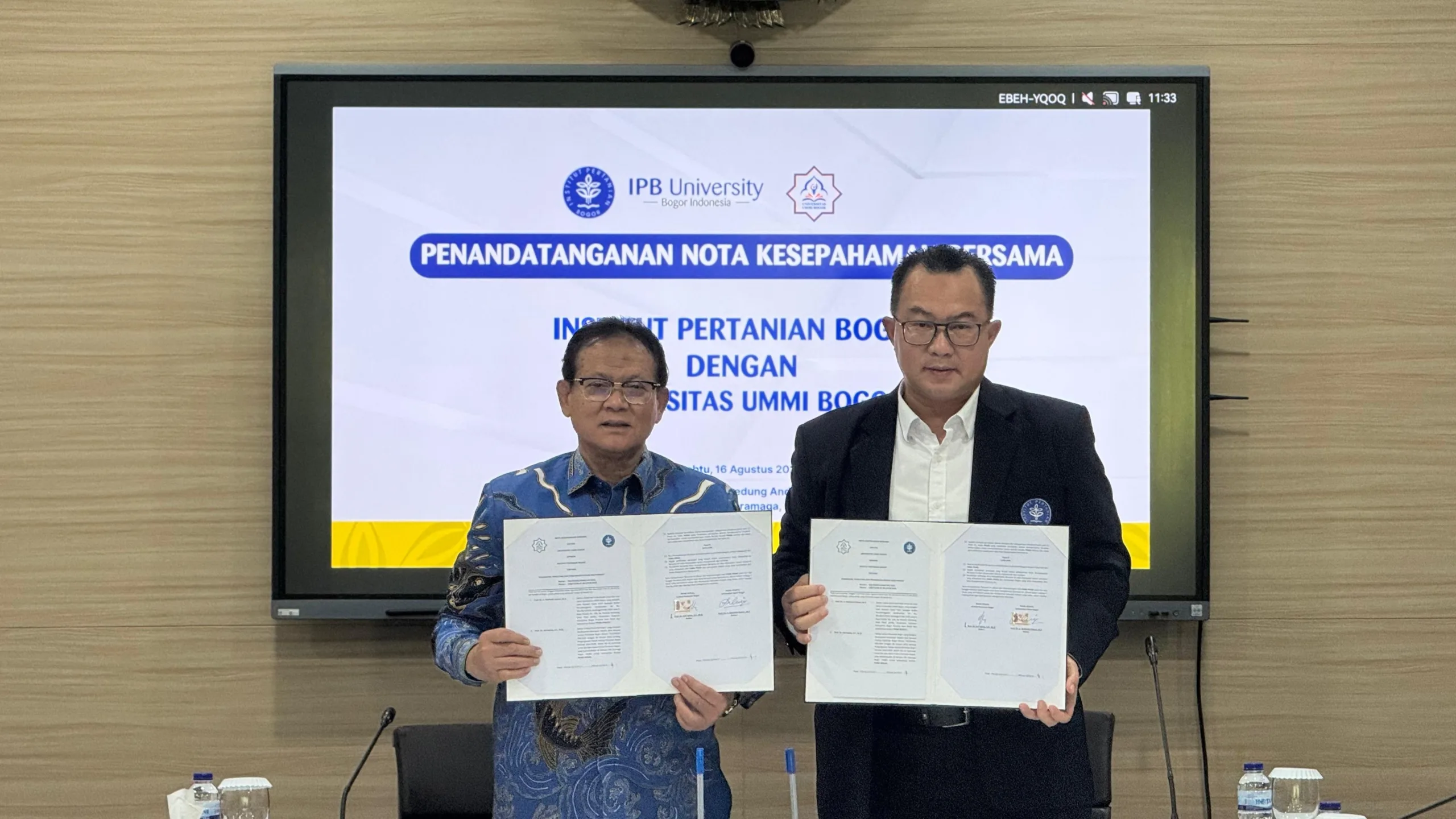 UNMI dan IPB University Tandatangani MoU: Sinergi untuk Memajukan Pendidikan Tinggi Indonesia