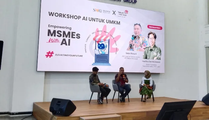Diprakarsai Telkom, UMKM Solo Dapat Pelatihan Penggunaan AI untuk Penguatan Bisnis