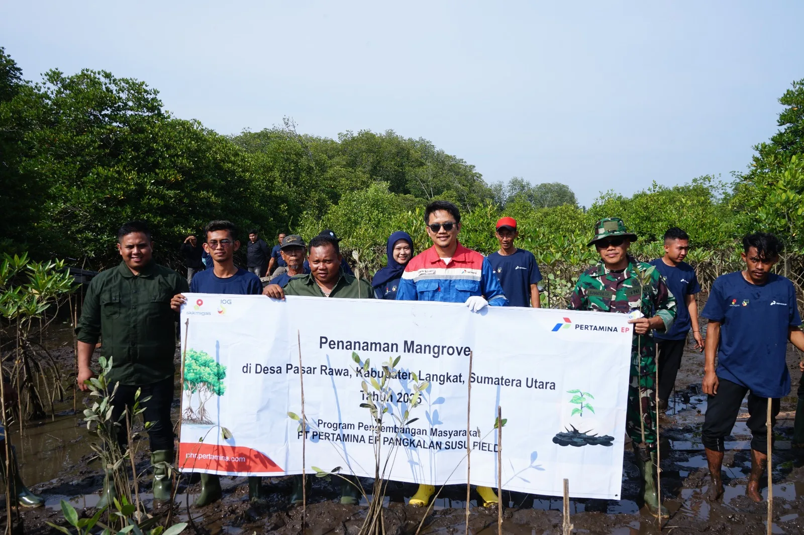 Sambut Hari Mangrove Sedunia, PEP Pangkalan Susu Perkuat Ekosistem Pesisir Desa Pasar Rawa