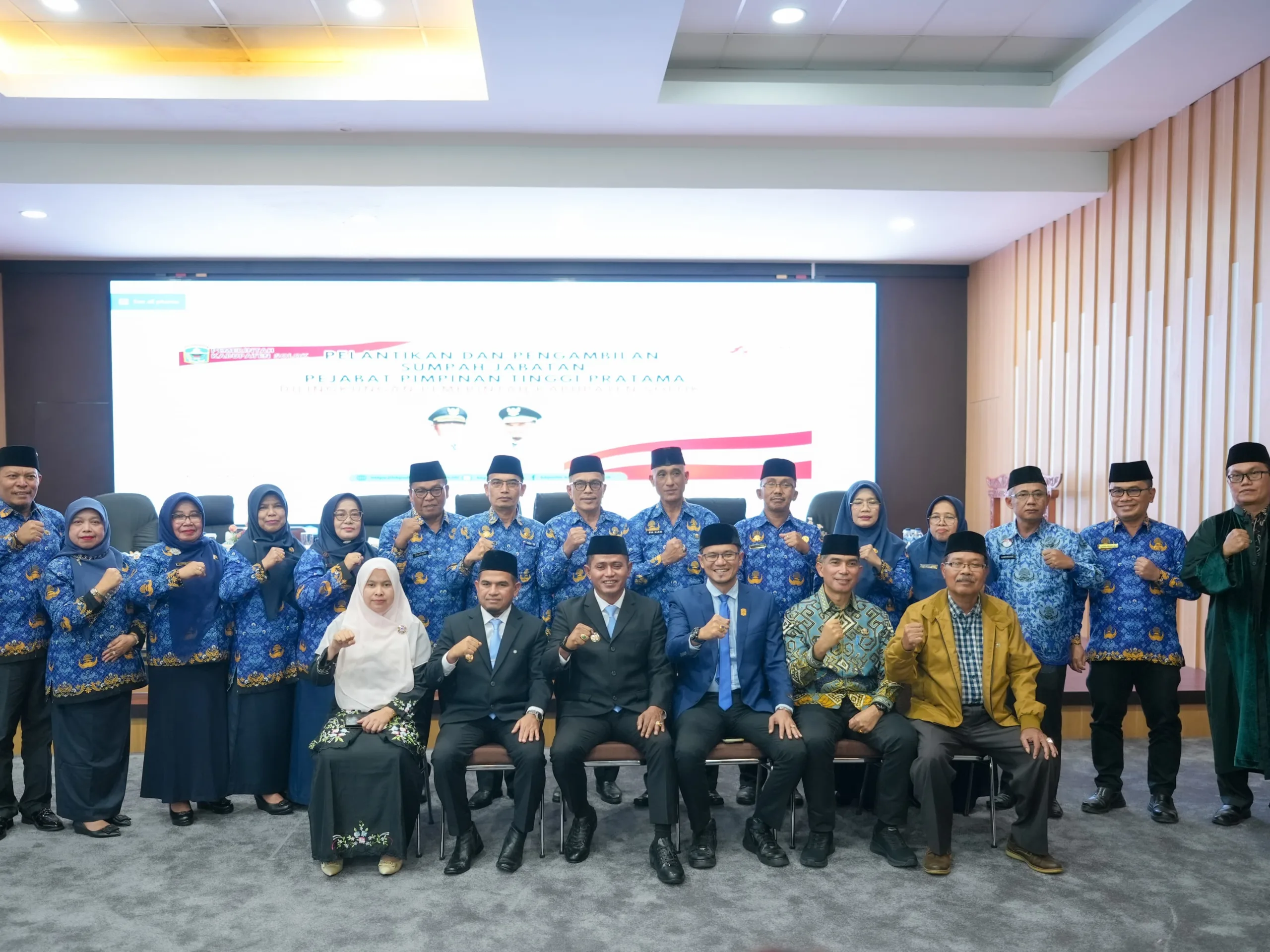 Ini Daftar Nama Pejabat yang dilantik Bupati Jon Firman Pandu,  Pimpinan Tinggi Pratama di Lingkungan Pemkab Solok