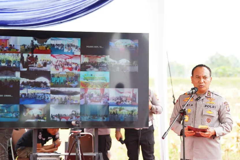 Kapolda Riau Pimpin Panen Raya Jagung Serentak Kuartal III di Pekanbaru