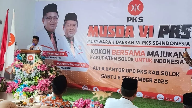 Wabup Candra Nahkodai PKS Kabupaten Solok 2025–2030