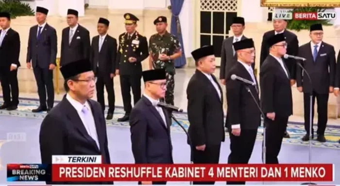 Reshuffle Kabinet Prabowo-Gibran, Berikut Nama-Nama Menteri yang Dicopot dan Penggantinya
