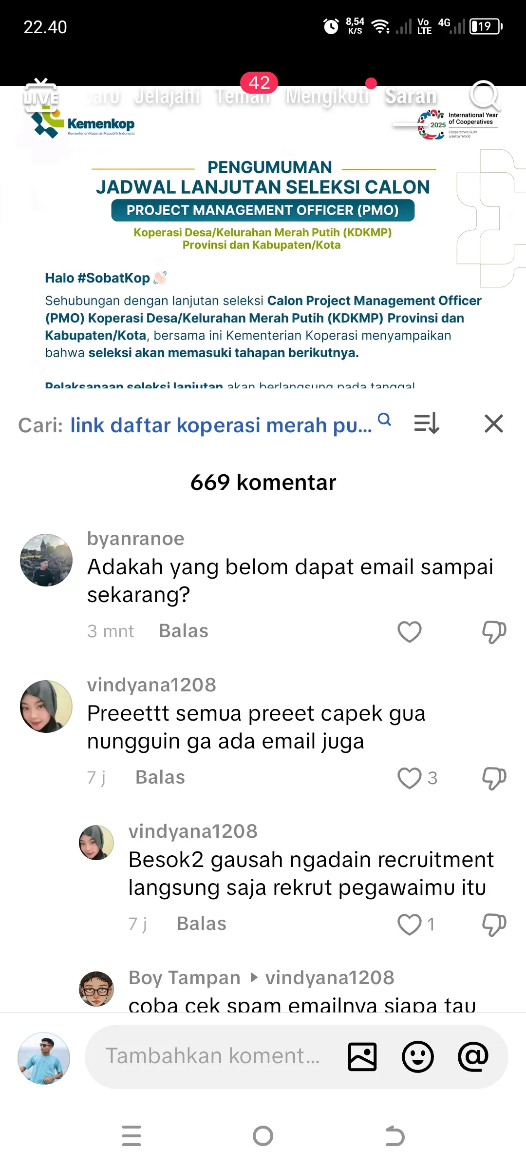 Seleksi PMO Dinilai Tidak Transparan, Netizen Tagih Kepastian dari Kemenkop