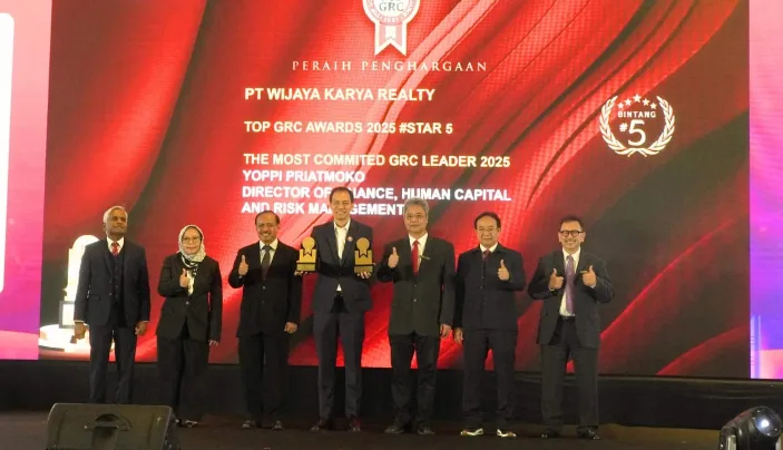 WIKA Realty Sabet 2 Penghargaan Bergengsi di Ajang TOP GRC Awards 2025