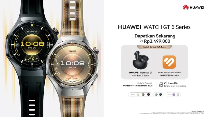 Huawei Rilis WATCH GT 6 Series di Indonesia, Yuk Intip 7 Model yang Tawarkan dan Harganya
