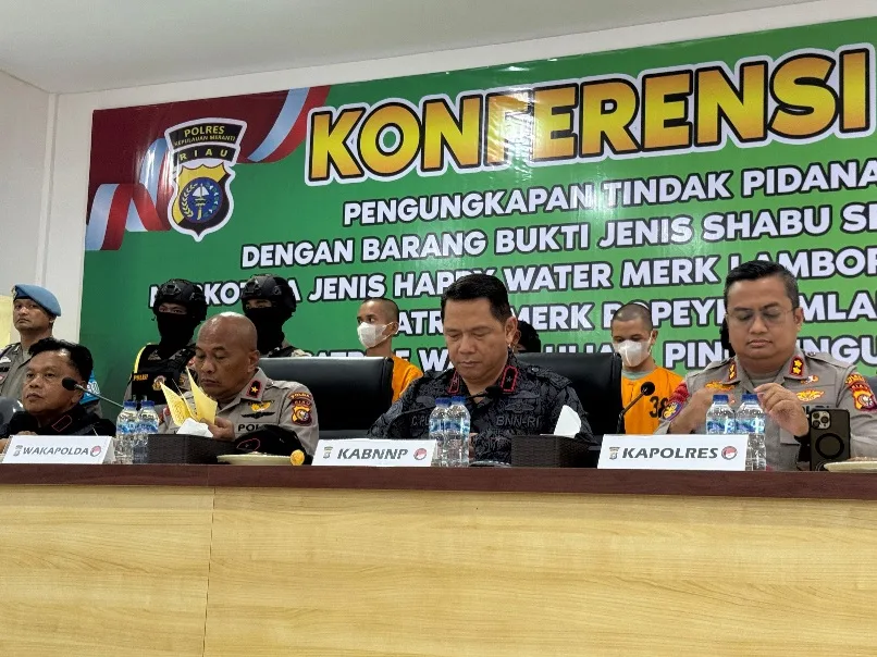 Polres Meranti Cetak Sejarah Gemilang, Bongkar Jaringan Narkotika Internasional dengan Barbuk 30 Kg Sabu dan Aneka Jenis Narkoba