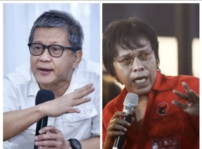 Rocky Gerung, Adian Napitupulu, bersama Ndarboy Genk Adu Nalar di Puncak Perayaan Sumpah Pemuda PDIP