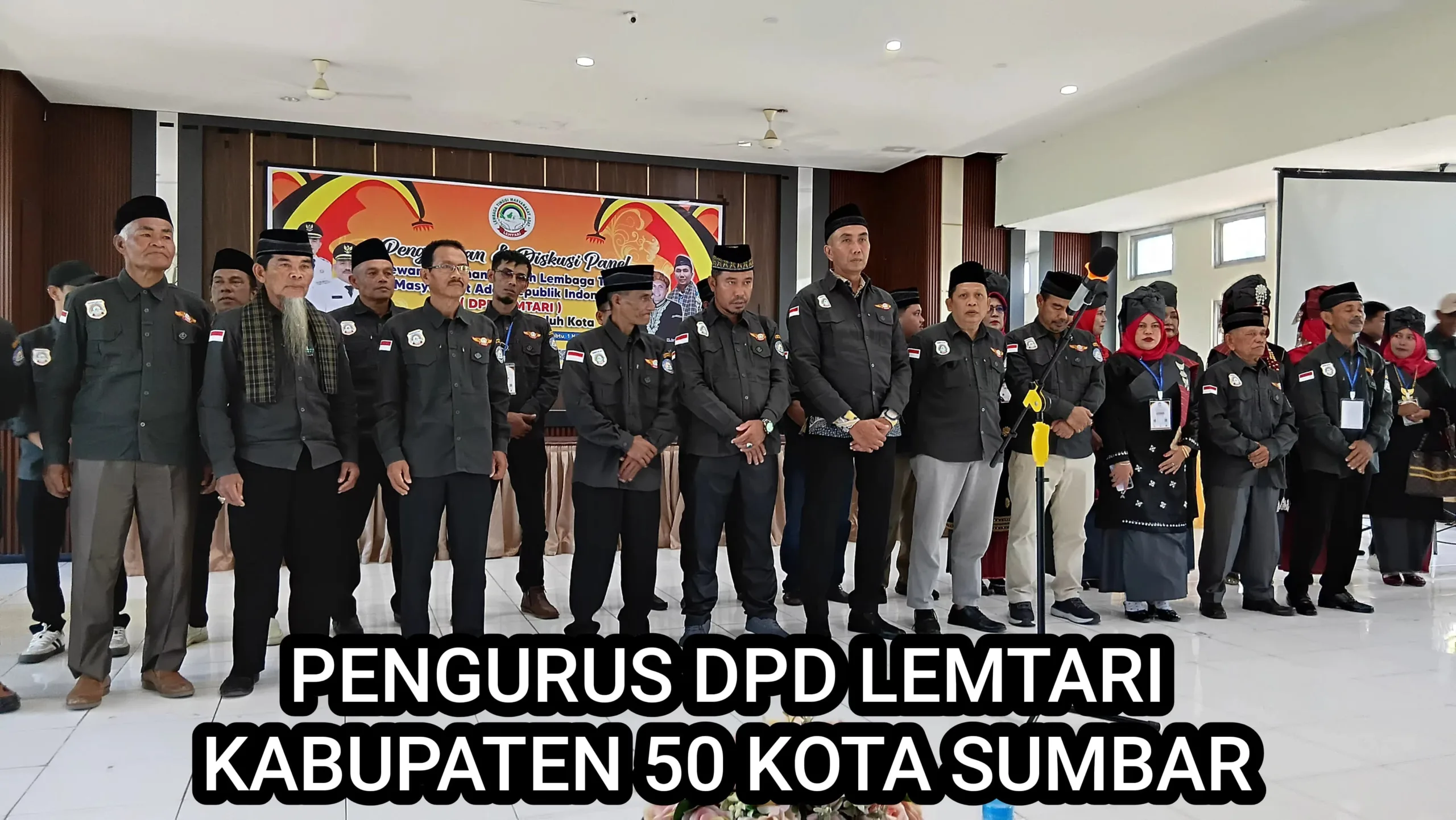 Pengukuhan Lemtari Lima Puluh Kota Dihadiri Pejabat Daerah dan Tokoh Masyarakat