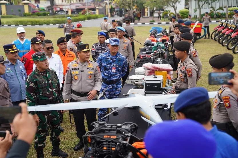 Polda Riau dan Pangdam XIX/TT Siagakan 31 Ribu Personel dan Sarpras SAR Hadapi Potensi Bencana Hidrometeorologi 2025