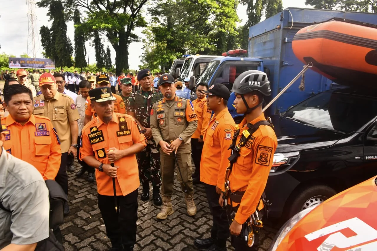 BPBD Sulsel Gelar Apel Kesiapsiagaan Hadapi Bencana Hidrometeorologi Akhir Tahun