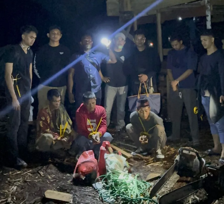 Polres Bengkalis Ungkap Pembalakan Liar di Bandar Laksana