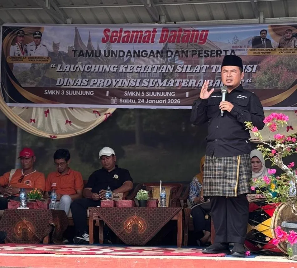 Launching Silek Tradisi di SMKN 5 Sijunjung, Syofian Hendri: Benteng Generasi dari Pengaruh Negatif Digital