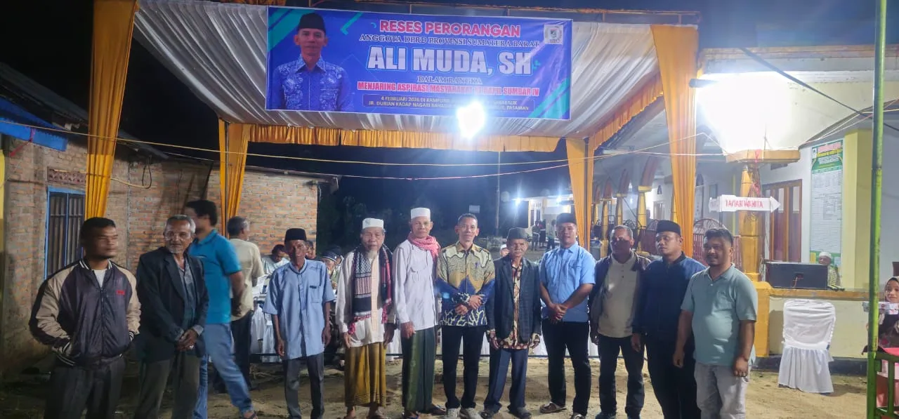 Reses di Padang Gelugur, Anggota DPRD Sumbar Ali Muda Tampung Sejumlah Keluhan Warga