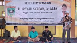Warga Harau Limapuluh Kota Antusias Ikuti Reses Irsyad Safar, Berbagai Aspirasi Ditampung