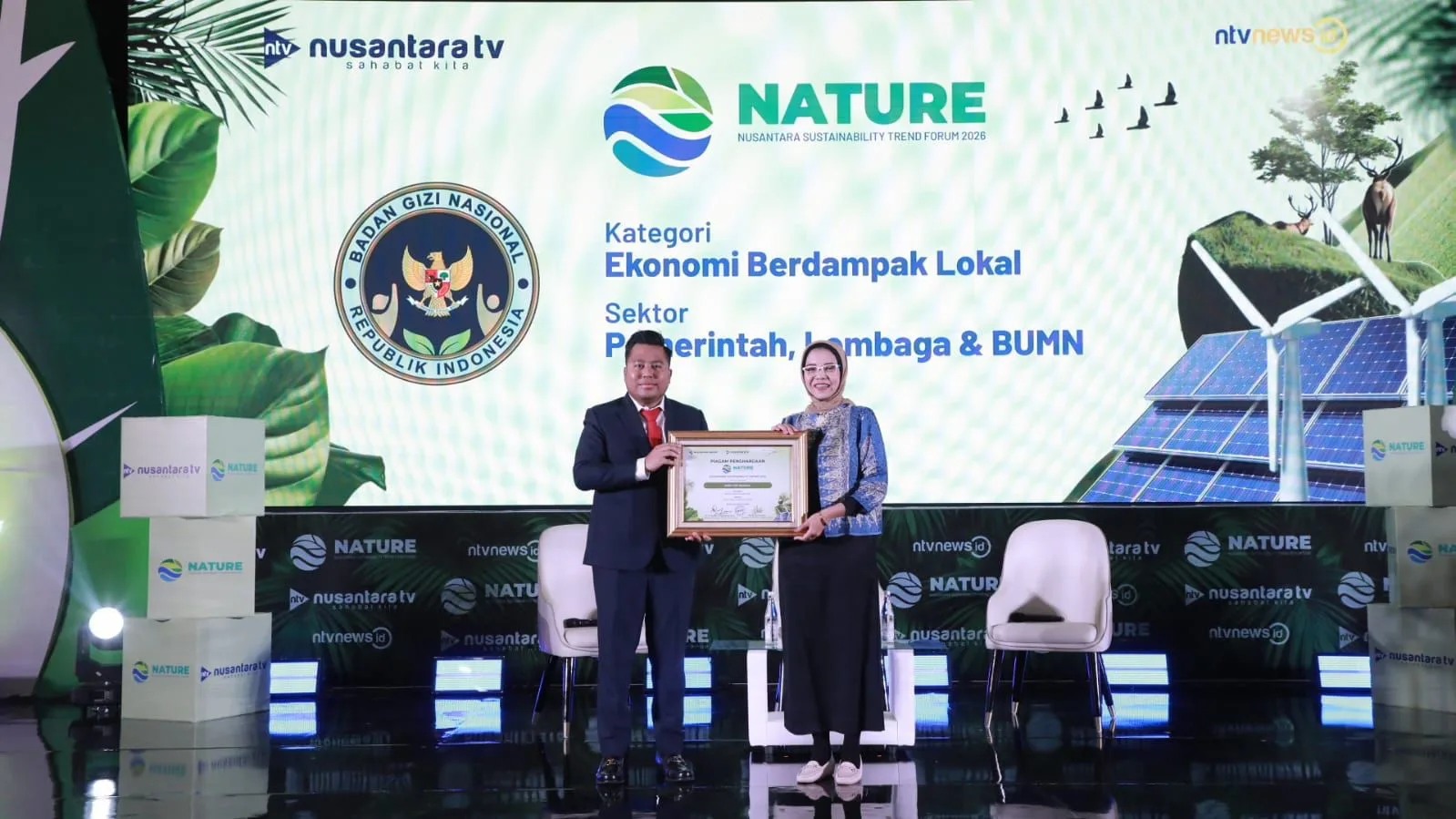 BGN Raih Nusantara Sustainability Award 2026 Kategori “Ekonomi Berdampak Lokal” Sektor Pemerintah, Lembaga & BUMN