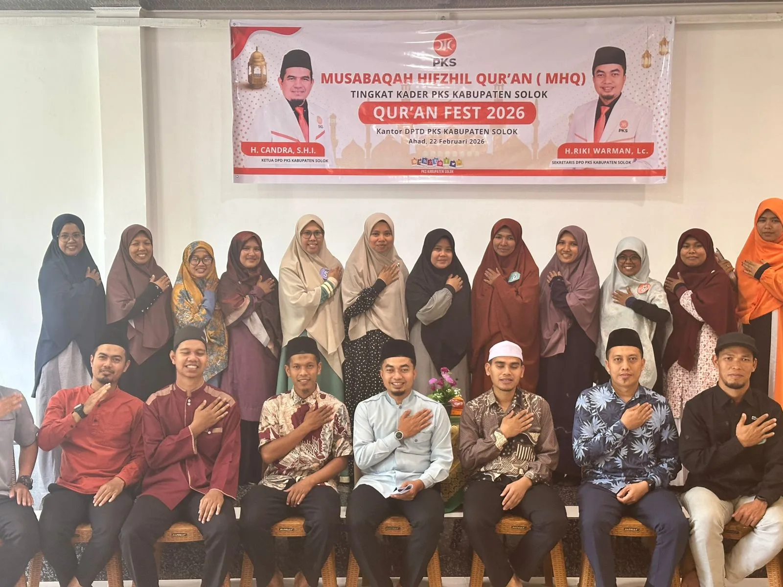 Partai Keadilan Sejahtera Kabupaten Solok Gelar MHQ Tingkat Kader, Perkuat Karakter Qur’an