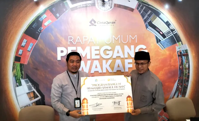 Gelar RUPWakaf 2026, Cinta Quran Foundation Luncurkan Program Bangun 99 Masjid