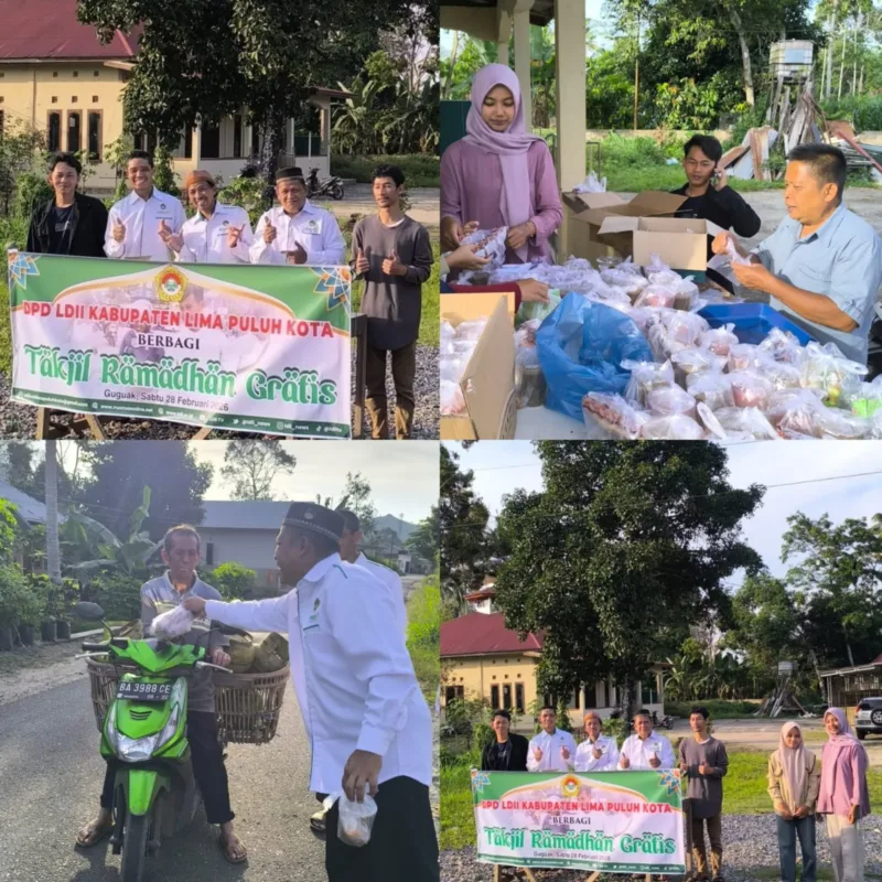 DPD LDII Kabupaten Lima Puluh Kota Gelar Program Kegiatan Amaliah Ramadhan Berbagi Takjil ‎