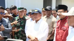 Bersama Mensos dan Wagub Aceh, Kasatgas Tito Tinjau Huntara Kabupaten Pidie Jaya
