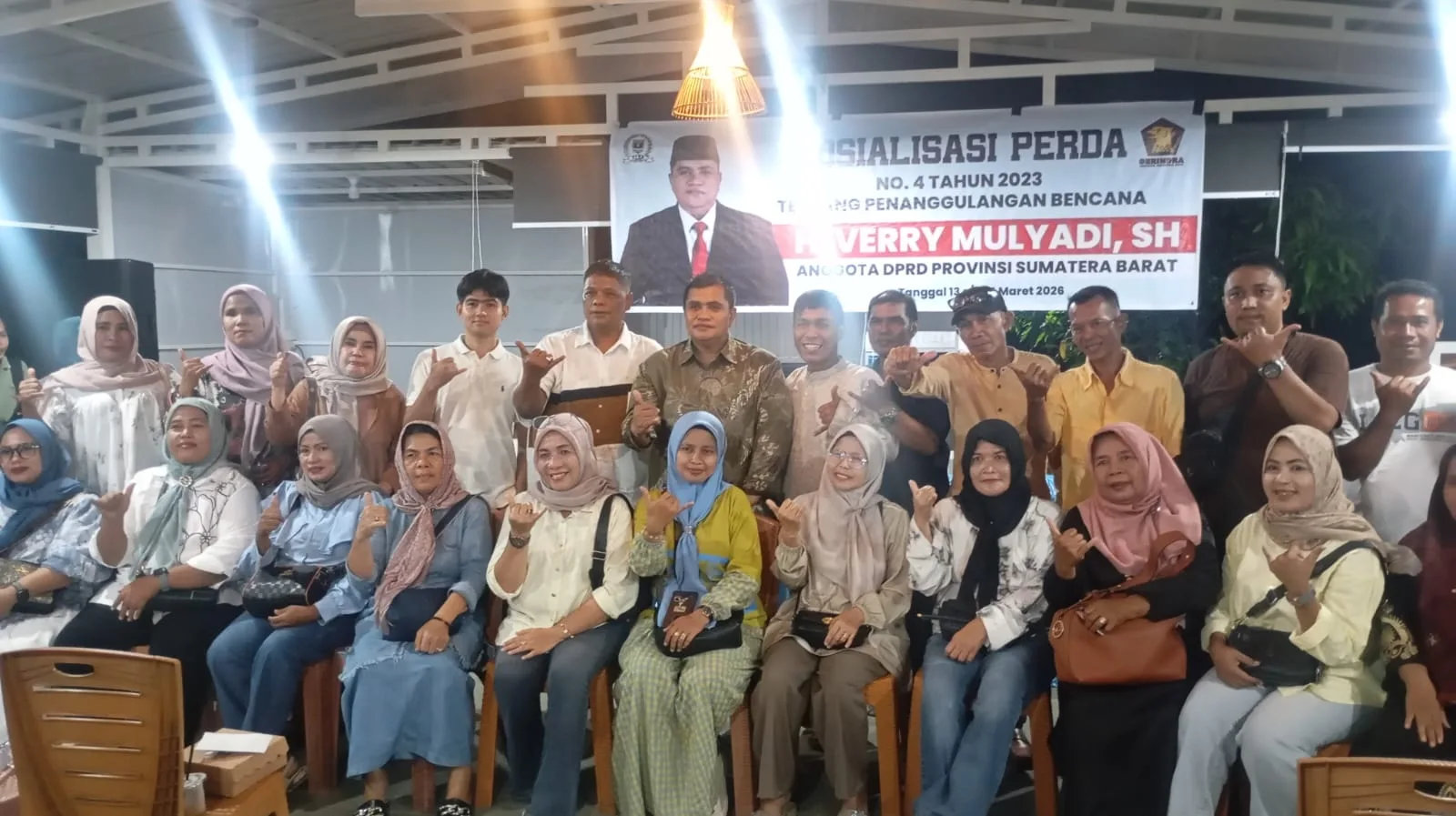 Perkuat Mitigasi Bencana Verry Mulyadi Sosialisasikan Perda No. 4 Tahun 2023 