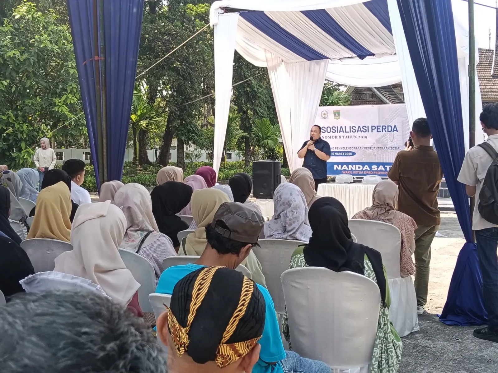 Wakil Ketua DPRD Sumbar, Nanda Satria Laksanakan Sosialisasi Perda Nomor 8 Tahun 2019 
