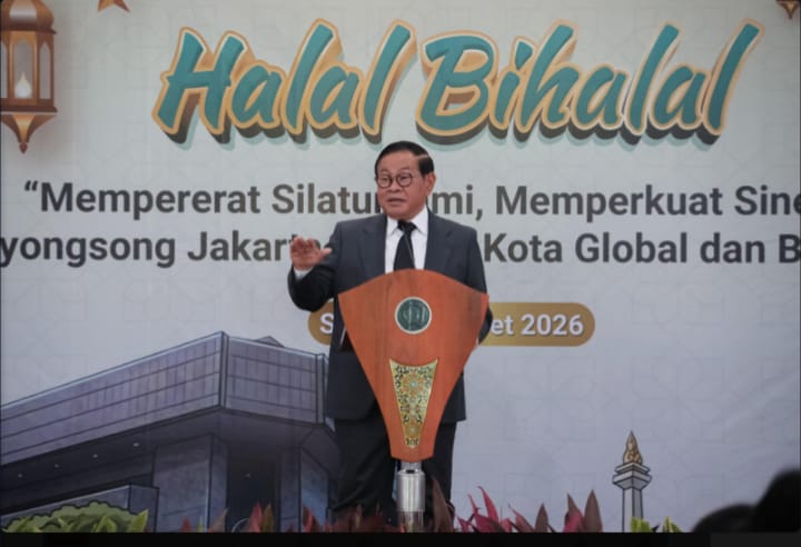 Gubernur Pramono Hadiri Halalbihalal DPRD DKI