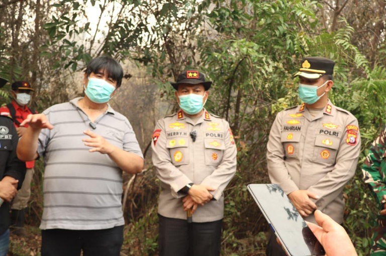 Kapolda Riau Irjen Herry Heryawan Terjun ke Lokasi Karhutla Bengkalis: Penanganan Super El Nino Dilakukan Terintegrasi