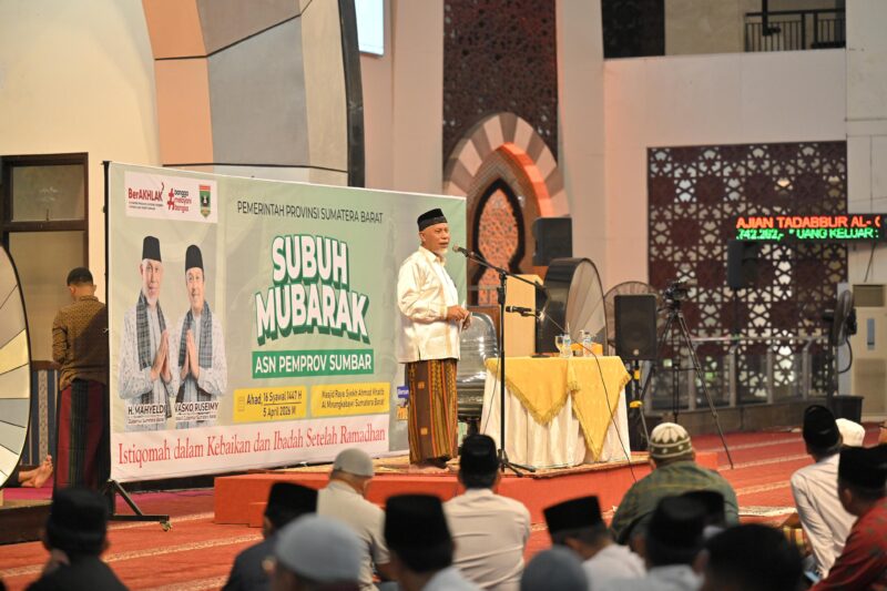 Subuh Mubarokah, Gubernur Mahyeldi Instruksikan ASN Pemprov Sumbar Perkuat Efisiensi Energi