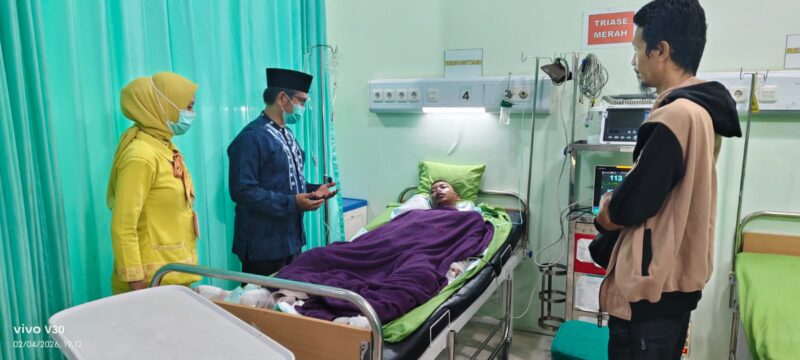 Alimudin Jenguk Korban Ledakan SPBE, Bakal Evaluasi Disnaker Soal Keselamatan Kerja