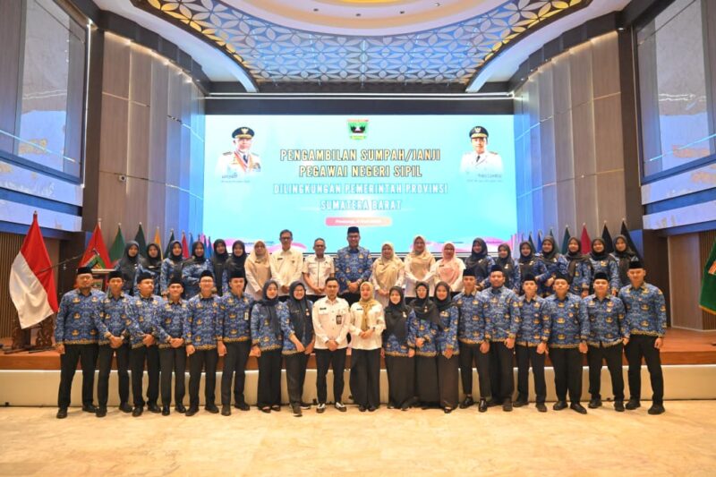 Sekdaprov Sumbar: Sumpah PNS adalah Komitmen Moral dan Spiritual, Bukan Sekadar Formalitas