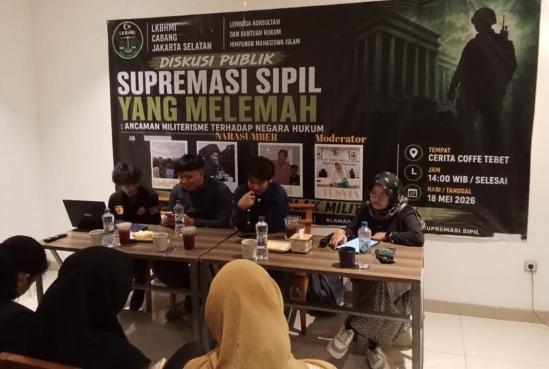 Diskusi Publik di Tebet Bahas Lemahnya Supremasi Sipil dan Ancaman Militerisme